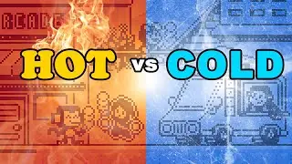 Making a pixel art scene with 2 colour palettes! | Timelapse & Commentary