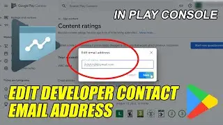 How To Change App Developer Contact Email in Google Play Console