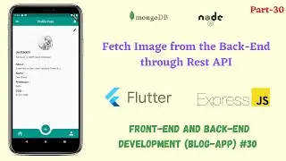 Flutter: Fetch Image from the Back-End through Rest API | Image Rest API integration Profile Page#30