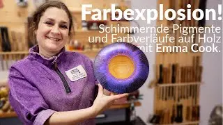 Unglaubliche Farbspiele mit Emma Cook - Teller drechseln, farbige Pigmente & mehr!