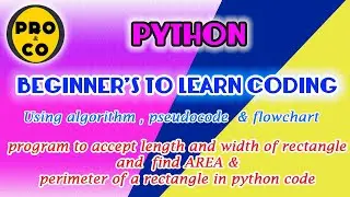 program to accept length & width of rectangle,find AREA & perimeter of a rectangle in python code