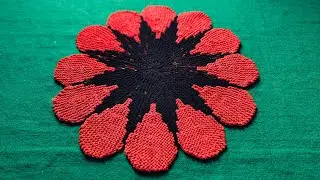 doormat  bahut sundar design me and asaan tarika se banana sikhe payedhan design 