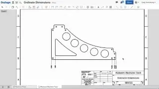 Ordinate Dimensions | What's New in Onshape - March 7, 2016
