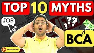 💥BCA Course Top 10 Myths vs Reality✅BCA Jobs & Career Scope! #bca #myths #reality #bcacourse #viral