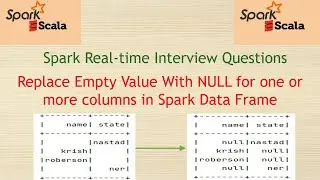Spark Real-time Interview Questions - Replace Empty Value with NULL in Spark Data Frame