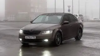 SKODA OCTAVIA A7. ИЗ ТАКСИ МОБИЛЯ в СТИЛЬ! ПРУЖИНЫ ЕВРО-СПОРТ -30. Тонер по кругу в 50% и АНТИХРОМ