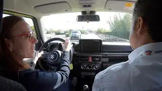My girlfriend test a Suzuki Jimny at Carrara 4x4 Fest