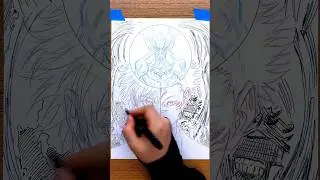 Drawing the best fight in Jujutsu Kaisen GOJO | MAHORAGA | SUKUNA #gojo #sukuna #jujutsukaisen