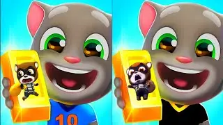 Talking tom gold  run Говорящий Том бег за золотом Наташа vs Катя собираем слитки золота