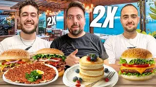 ÖNDEKİ MASANIN 2 KATINI SİPARİŞ ETTİK!