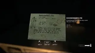 THE LONG DARK: Dockworker's Pie