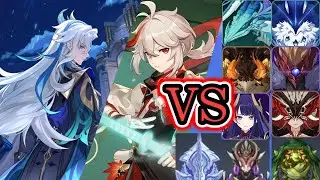 Duo C0 Neuvillette & Kazuha VS ALL Weekly Bosses | Neuvillette Showcase |[Genshin Impact]