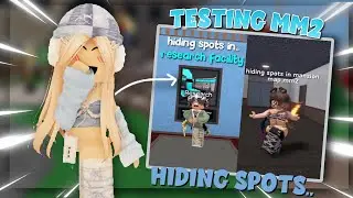 I TESTED THE BEST *TIKTOK* MM2 HIDING SPOTS..