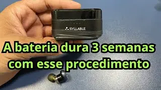 Como está o meu fone Syllable após ter colocado bateria de celular a quase 3 anos atrás