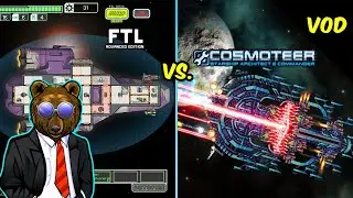 🔴FTL vs. Cosmoteer: Can a German Engineer build the ultimate Spaceship?!