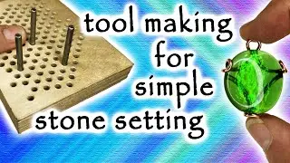 Making a wire bending jig tool for basic stone setting technique.