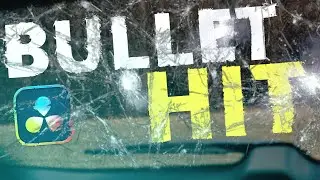 Glass SHATTERING Bullet Hit Effect in Davinci Resolve!