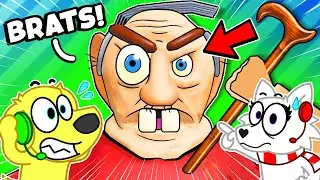 Can We ESCAPE OUR EVIL GRANDPA on ROBLOX?! (SCARY OBBY)