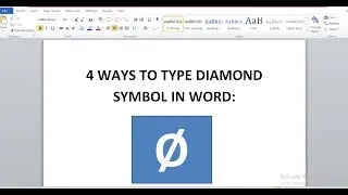 How to type diameter symbol in word and keyboard - Shortcut and Alt code for diameter symbol