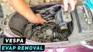 Vespa EVAP System Removal Tutorial | Mitch's Scooter Stuff