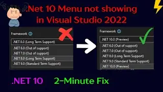 .NET 10 Not Showing in Visual Studio 2022? Here’s the Fast Fix