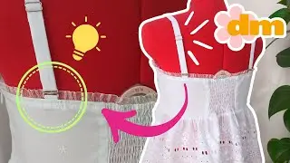 Cómo hacer Tirantes regulables / ajustables para Tops o Vestidos de Tela! | Tutorial de Costura