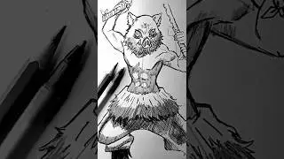 Рисуем Иноске Хашибару #shorts
