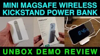 ESR Mini MagSafe HaloLock Wireless Kickstand Battery Pack Unbox Demo Review