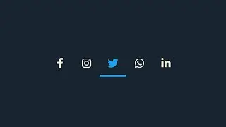 Icons Hover Effect Usign CSS & JS