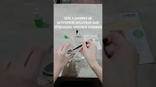 Step by step guide on how to make a slime from our kit #craft