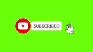 Youtube Animated Green screen Subscribe button with bell icon sound  tone 