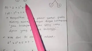 KPK dan FPB Materi Matematika kelas VII SMPN 3 TANJUNG RAJA