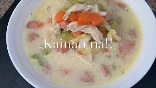 HOW TO MAKE CREAMY CHICKEN SOPAS - Filipino Style Chicken Soup