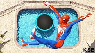GTA 5 Ragdolls SPIDERMAN Jumps/Fails (Euphoria Physics) #6