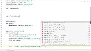 Displaying Database Data using Flask and Jinja Code
