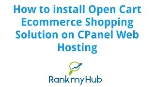 How to install Open Cart in CPanel Web Hosting