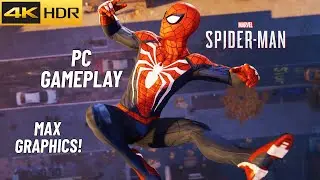 Spiderman Remastered PC Gameplay (4K60 HDR) | Max Graphics & Settings!