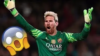 Players saved their team after the goalkeeper was sent off .. Messi !? 😱