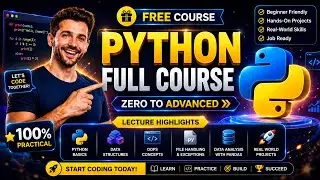 Python Full Course | Complete Beginner to Advanced Programming Guide (8 Hours) | Python Programming