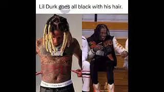 Lil Durk goes all black with his hair