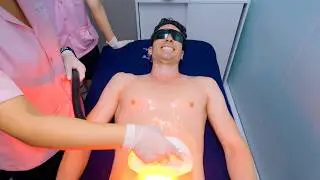 ASMR: Japanese IPL Laser and Shave for Body Hair Removal