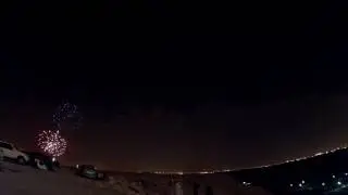 Fireworks in Riyadh, KSA العاب النارية في عيد الفطر