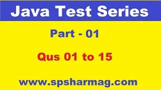 1 - Java Test Series for TGT, PGT Computer Science