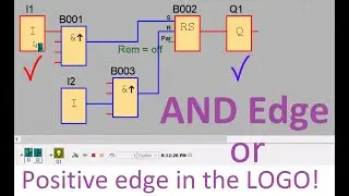 Siemens PLC -AND Edge Function, or Positive Edge in the LOGO!-By LOGO Soft Comfort software Siemens
