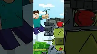 КВ-44 против Херобрина Майнкрафт #gerand #КВ44 #minecraft  #мультики_про_танки #shorts