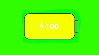 Battery Charging Green Screen || Animation VFX Chroma key