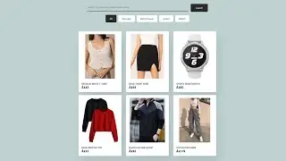 Javascript Product Filter and Search