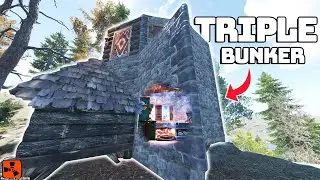 I Built THE Strongest SOLO bunker base on fresh wipe! Rust Console Edition
