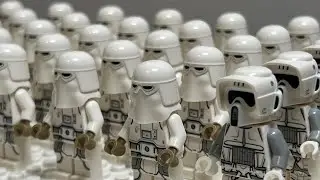 I  Built a LEGO Star Wars Hoth Moc With $50 ... (Snowtrooper Army Build)