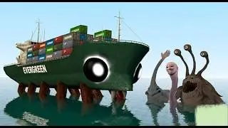 NEW GIANT CRABTANIC VS ALL SEA MONSTERS: HAND SEA, STAR FISH, WE SWAM TOO FAR & HEAR ME OUT! - GMod!